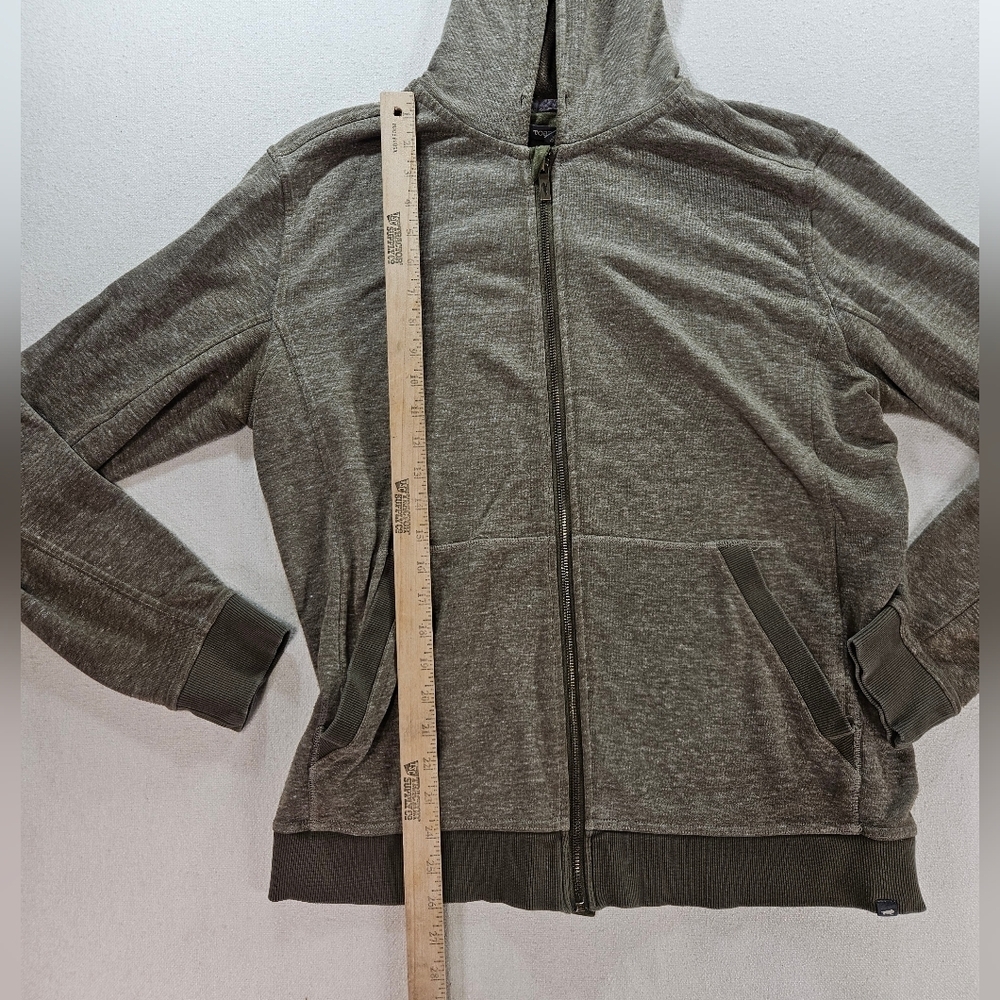 Toad & Co Hemp Blend Zip Hoodie Large Green - Picture 4 of 7